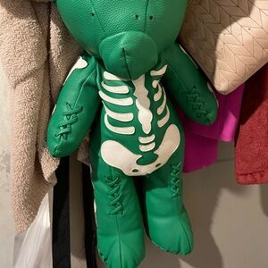 Green teddy purse/ backpack